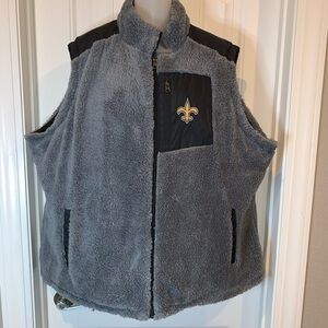 Plus Size New Orlean Saints Reversible Vest NWT